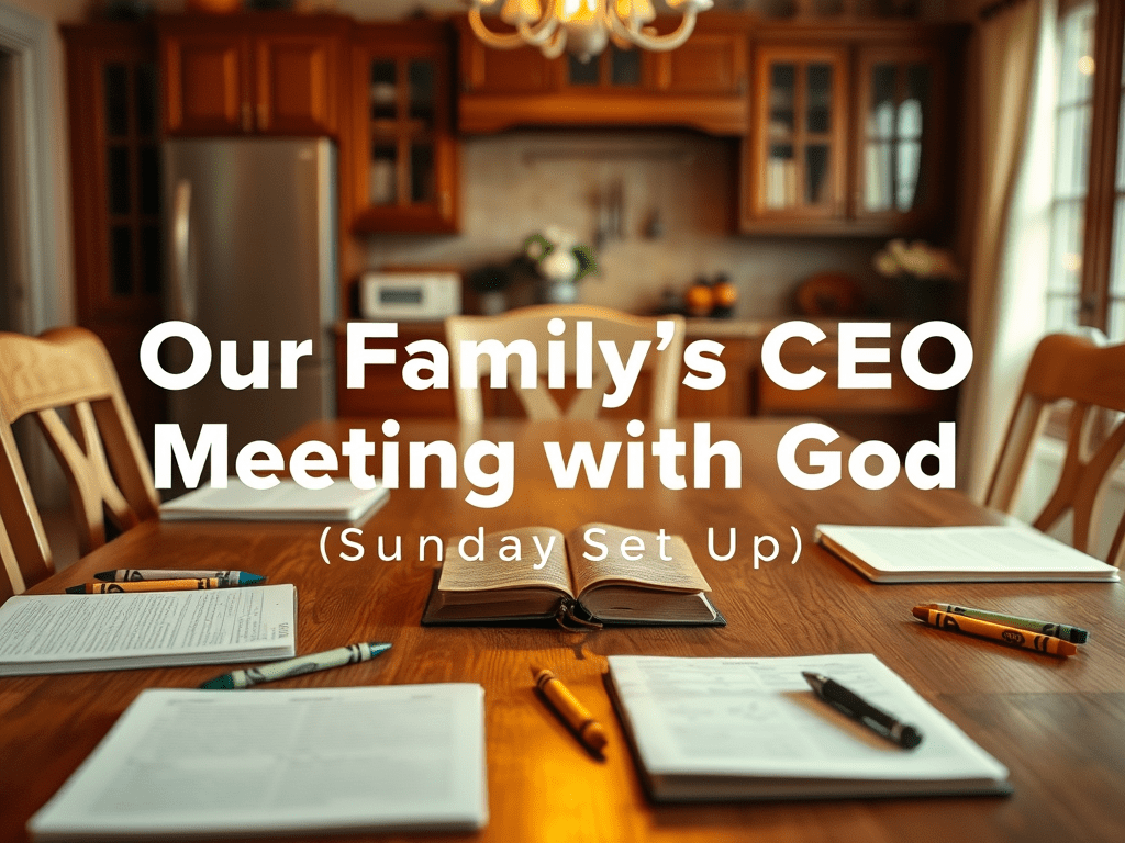 How to Hold a Sunday CEO Meeting With God (A Faith-Based Weekly&nbsp;Reset)